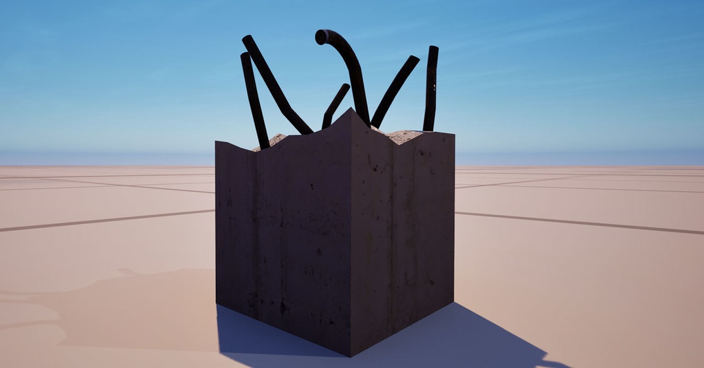 壊れたコンクリート