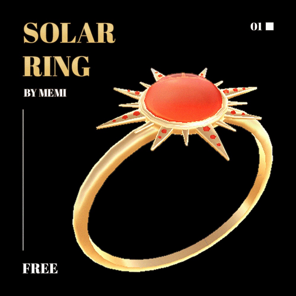【FREE】 [VRC] Solar Ring