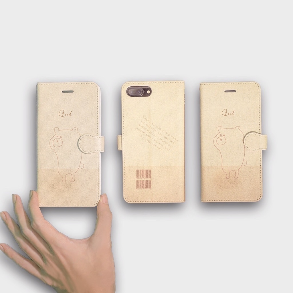 スマホケース2019『きもクマ』手帳型ケース