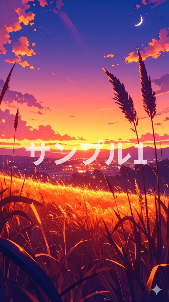 夕方の景色1(スマホ向け)
