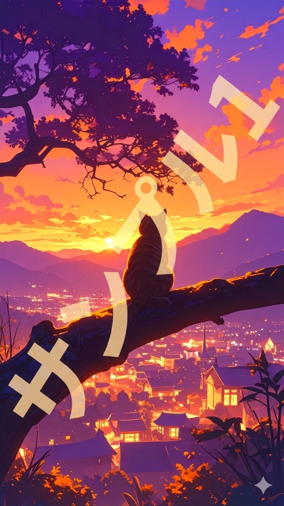 夕方の景色5(スマホ向け)
