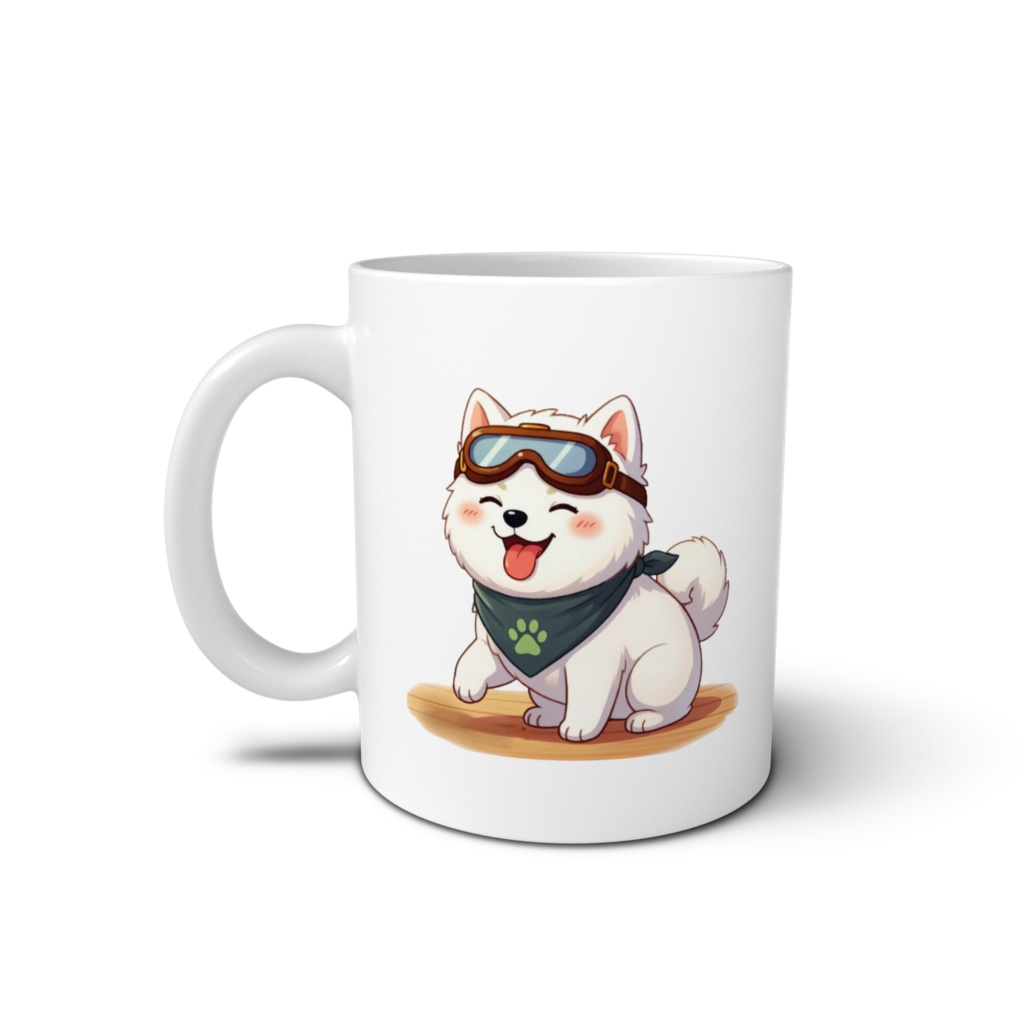 僕のアイコン柴犬の仲間(シラタマ)マグカップ(元気充電中)