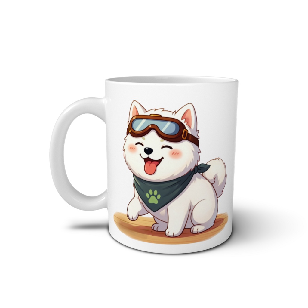 僕のアイコン柴犬の仲間(シラタマ)マグカップ(ささやかな幸せ)