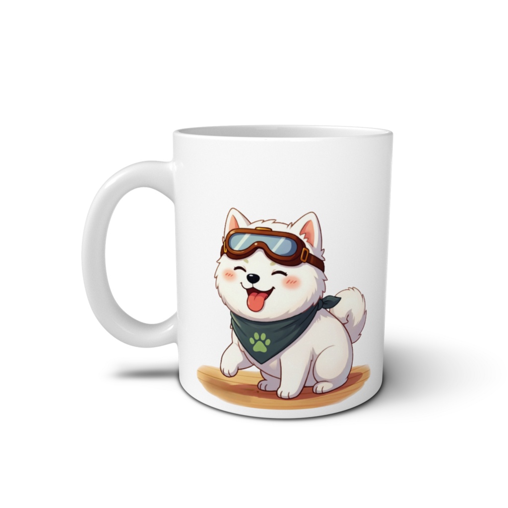 僕のアイコン柴犬の仲間(シラタマ)マグカップ(あくび中)