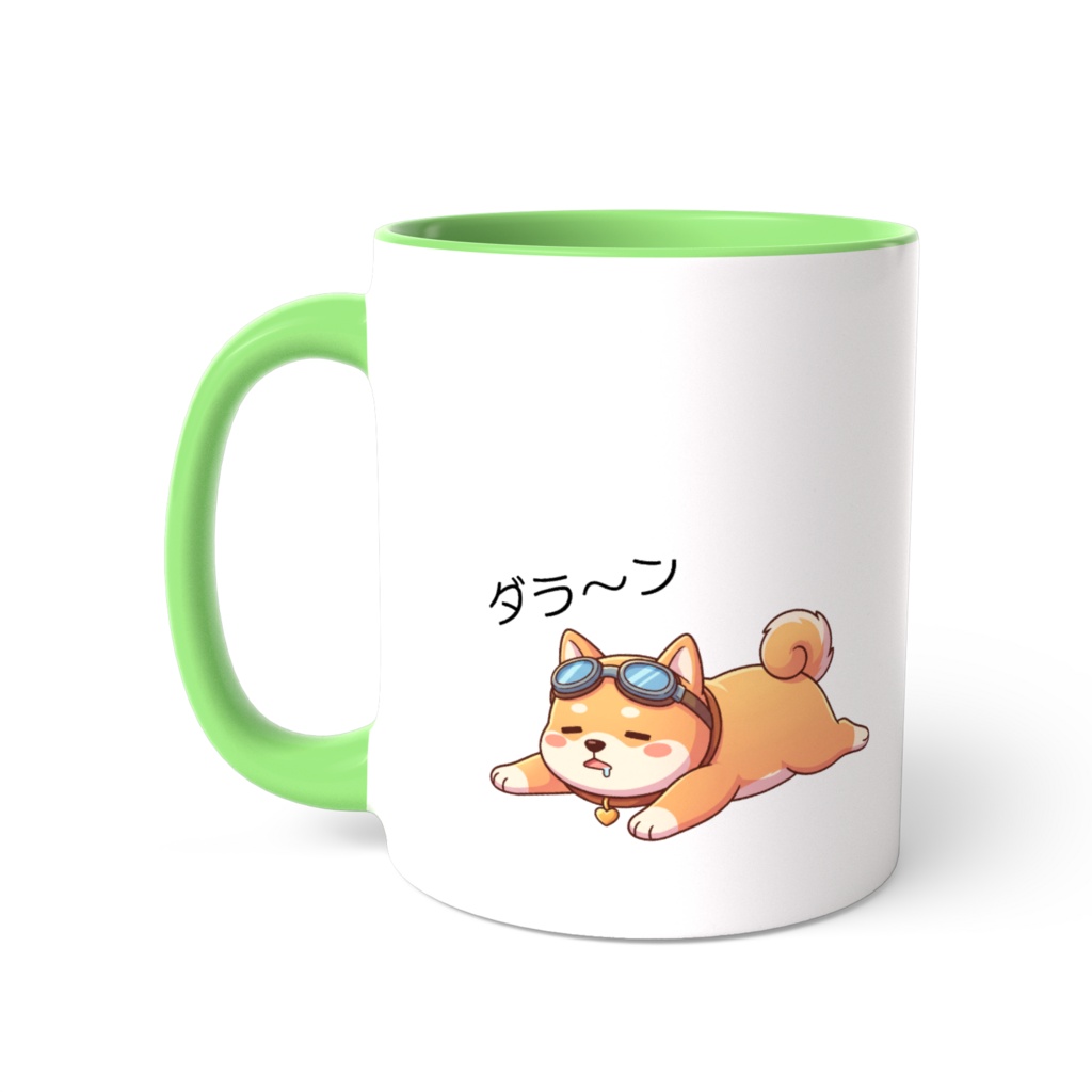 柴犬 ナナ(だれにもわたさん) ツートンカラーマグカップ