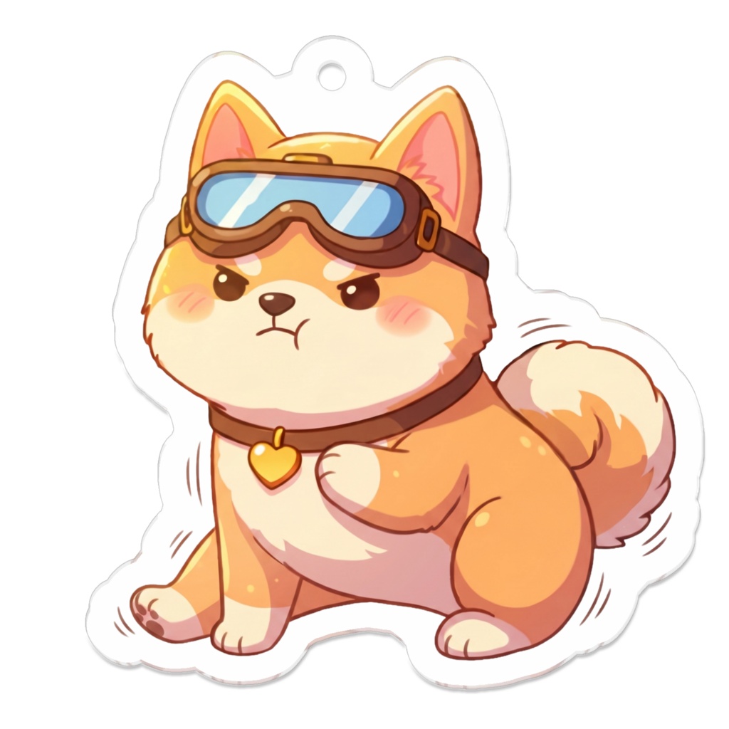 柴犬(ナナ)　アクリルキーホルダー３
