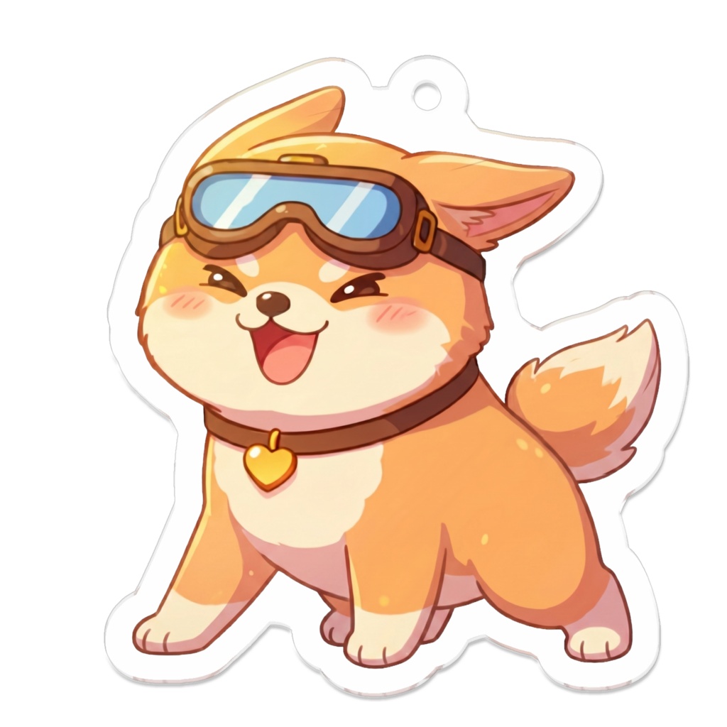 柴犬(ナナ) アクリルキーホルダー4