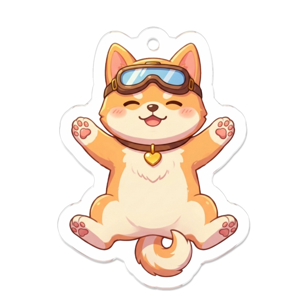 柴犬(ナナ) アクリルキーホルダー5