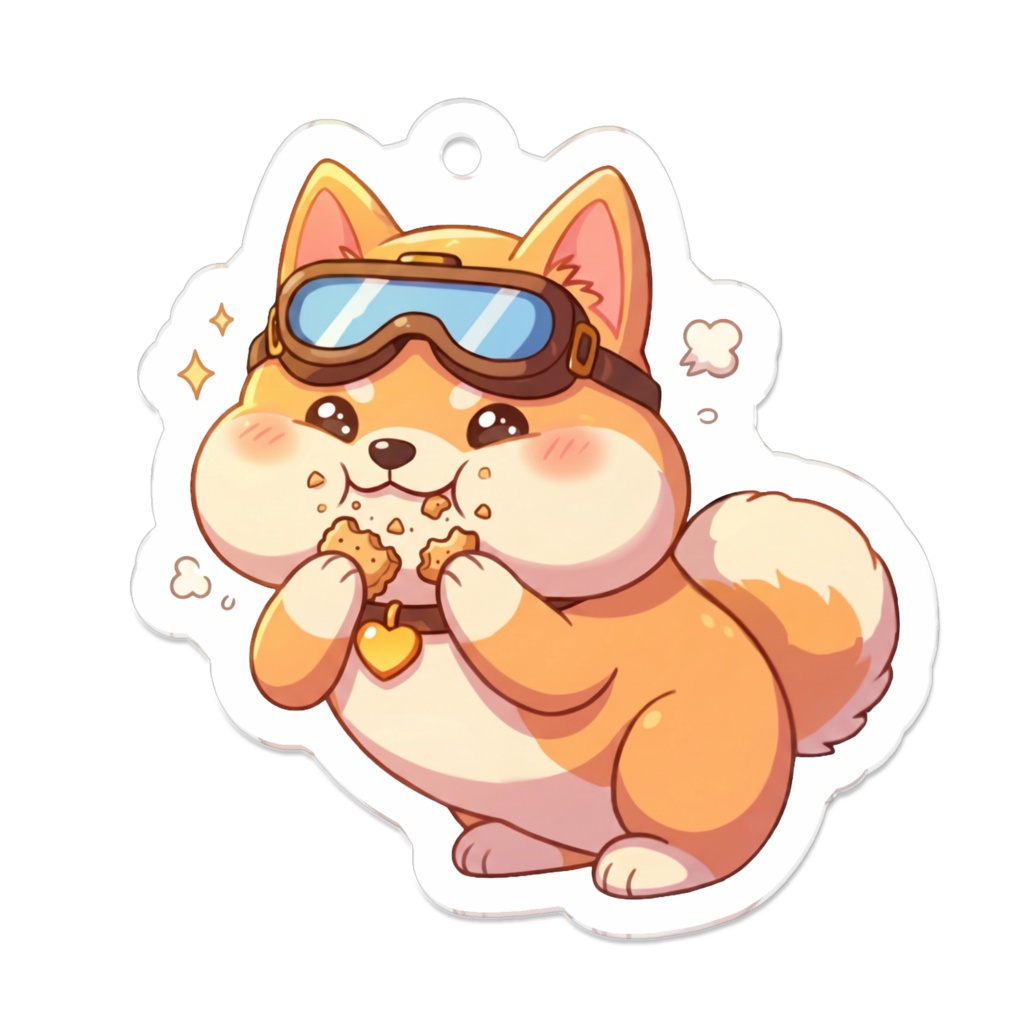 柴犬(ナナ)　アクリルキーホルダー９