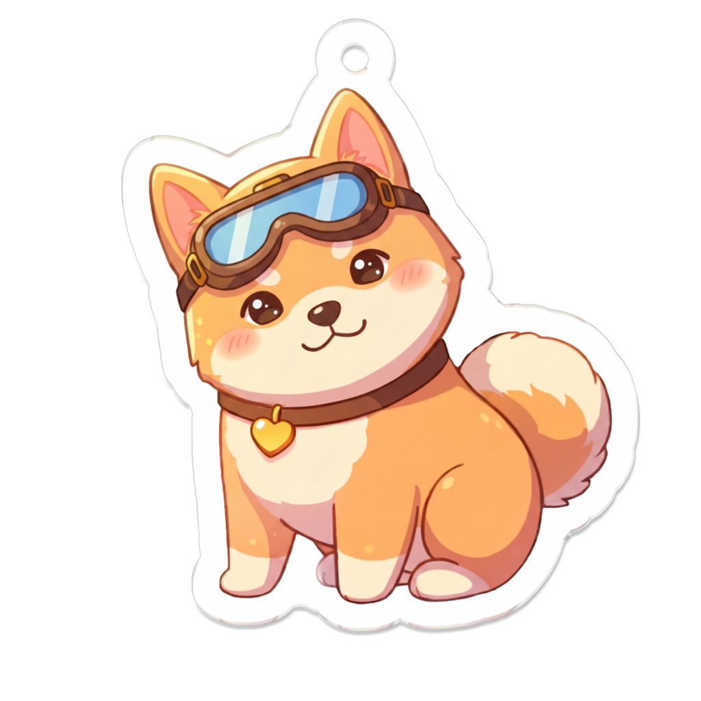柴犬(ナナ)　アクリルキーホルダー１０