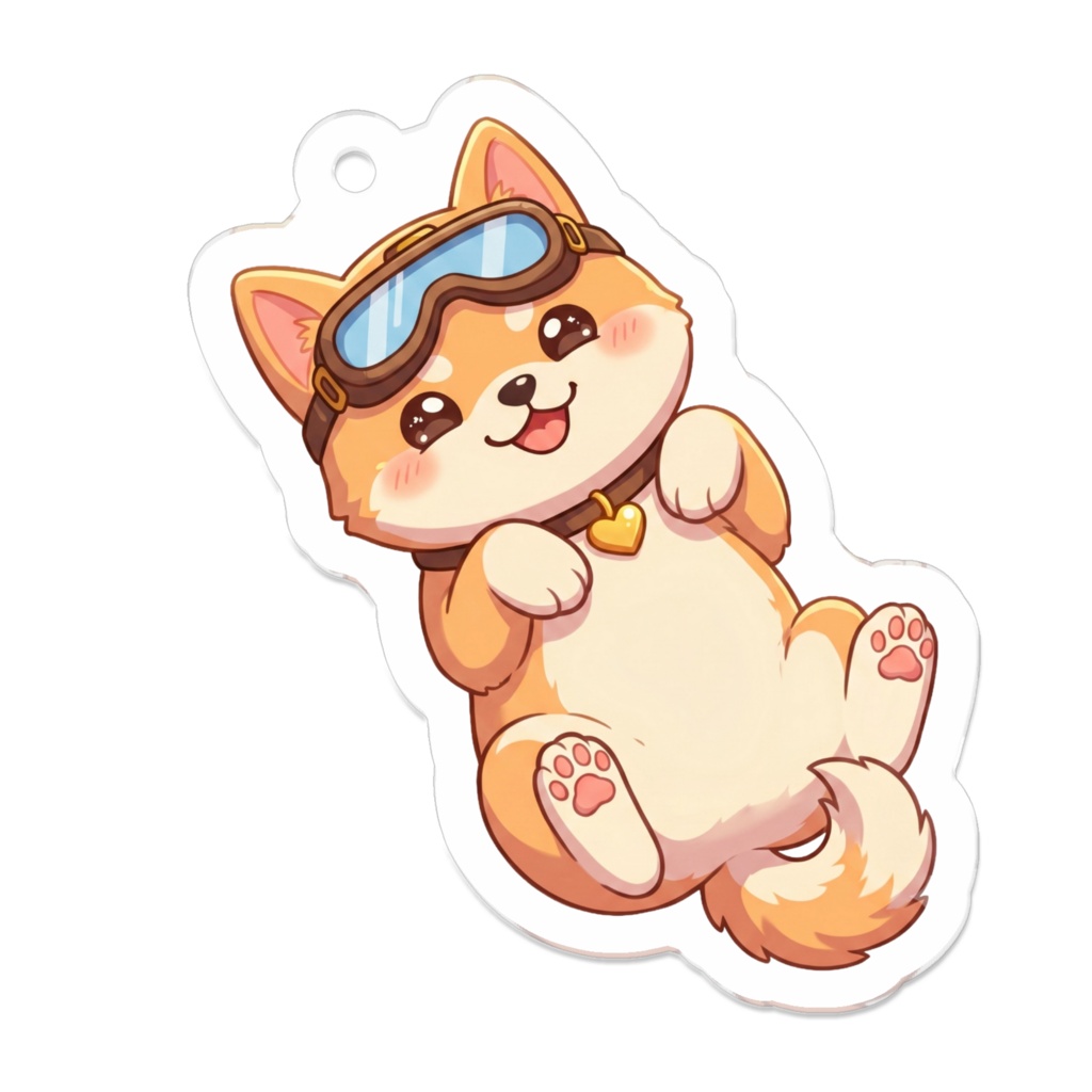 柴犬(ナナ)　アクリルキーホルダー１２