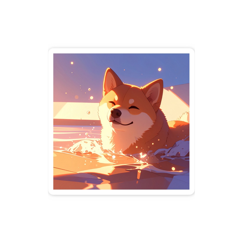 柴犬 スマホステッカー
