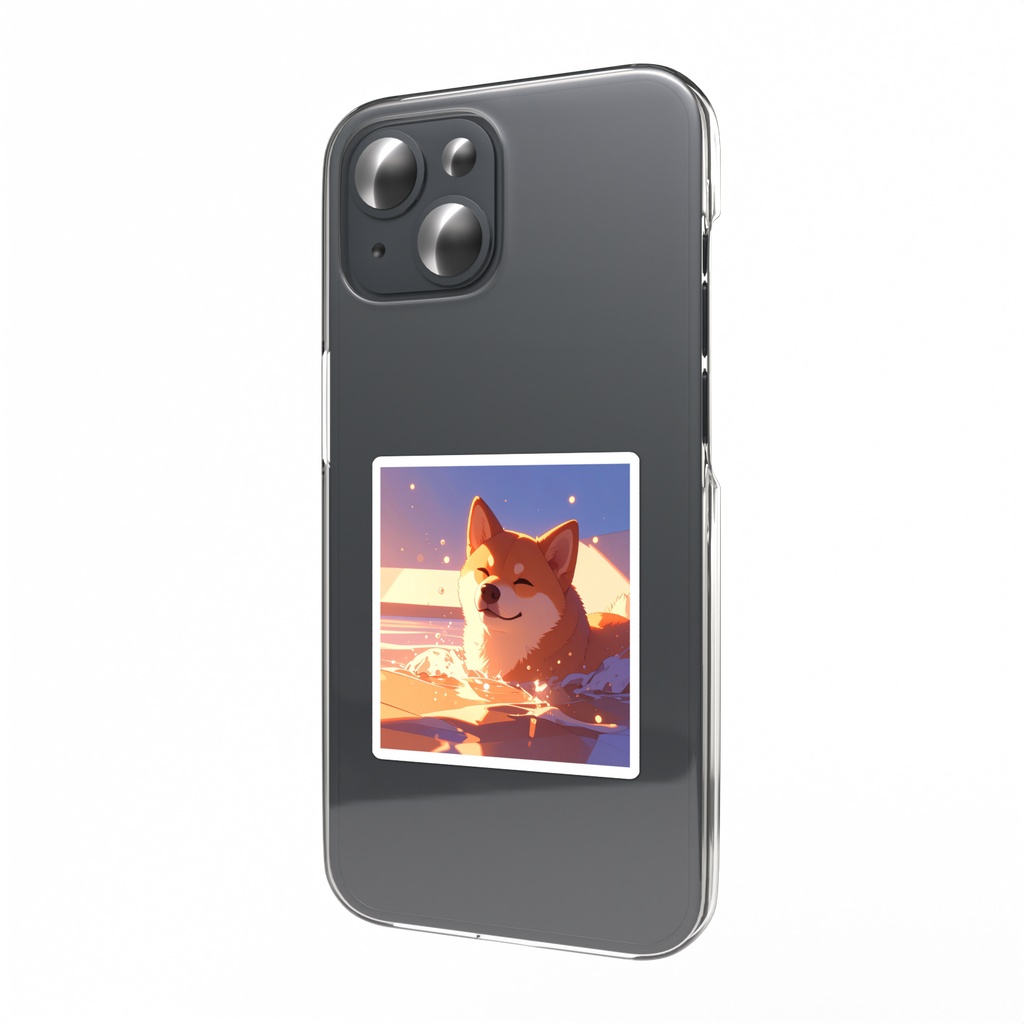 柴犬 スマホステッカー