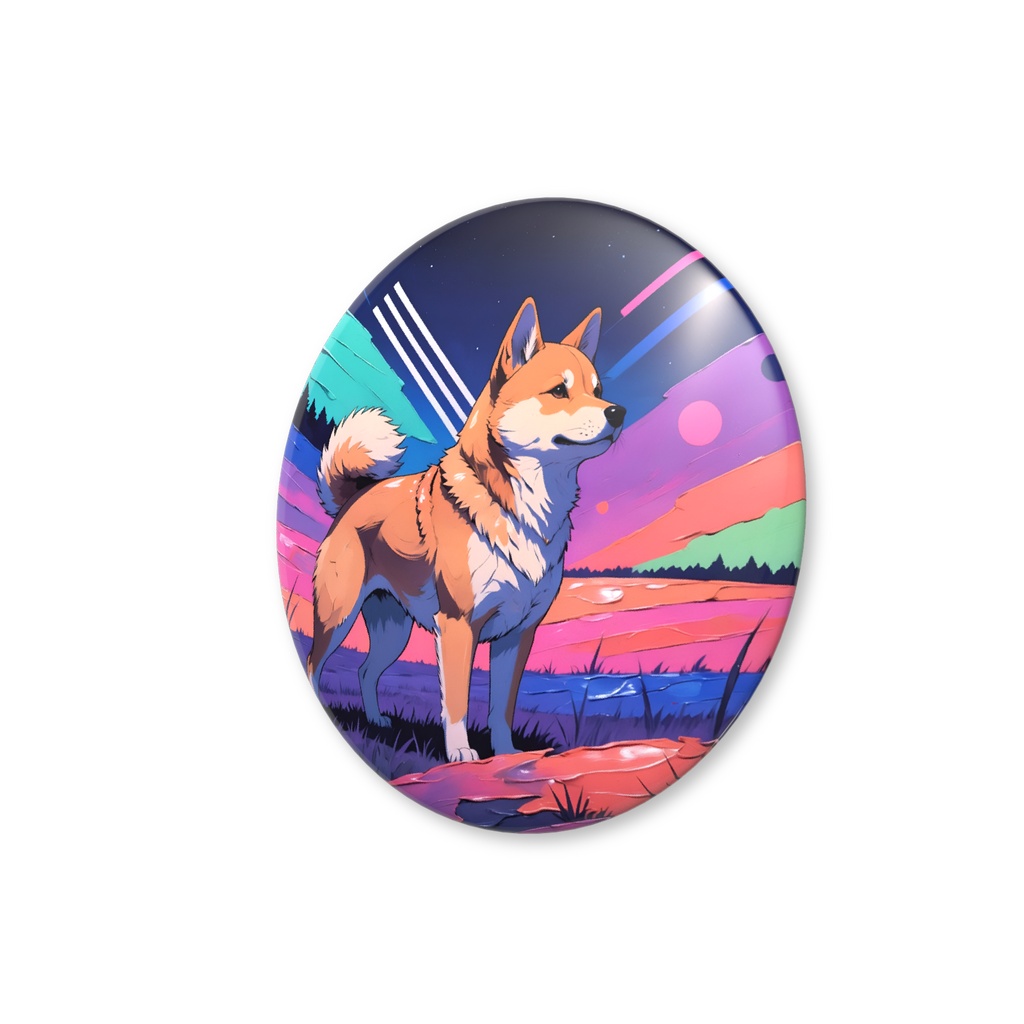柴犬 缶バッジ