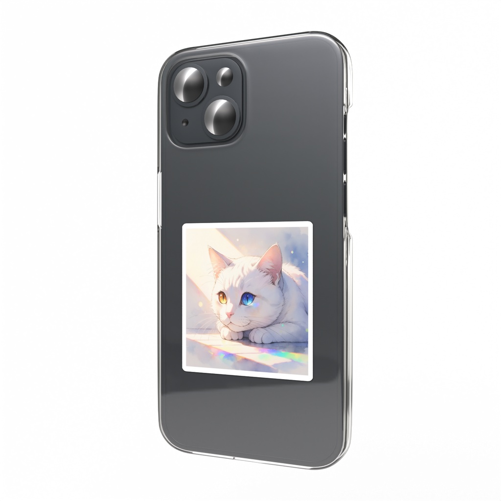 猫 スマホステッカー
