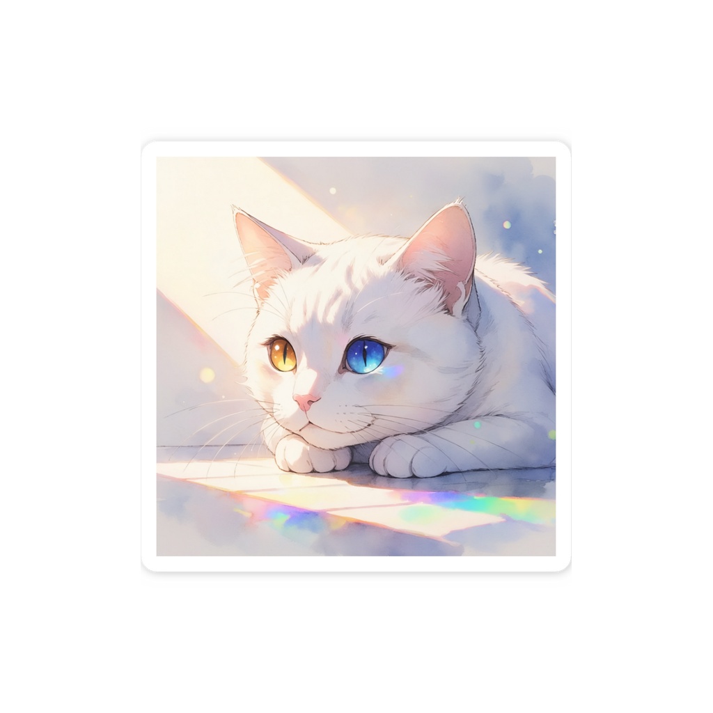 猫 スマホステッカー