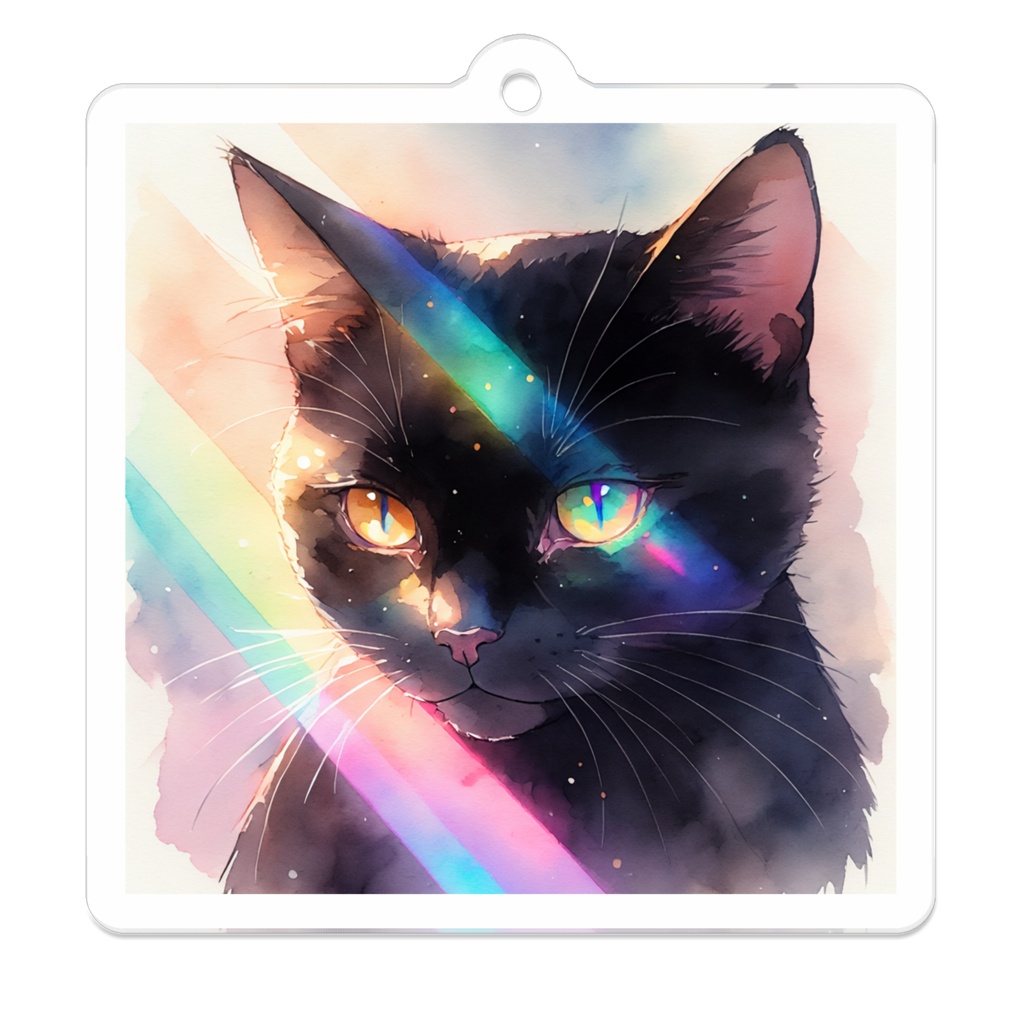 黒猫 アクリルキーホルダー