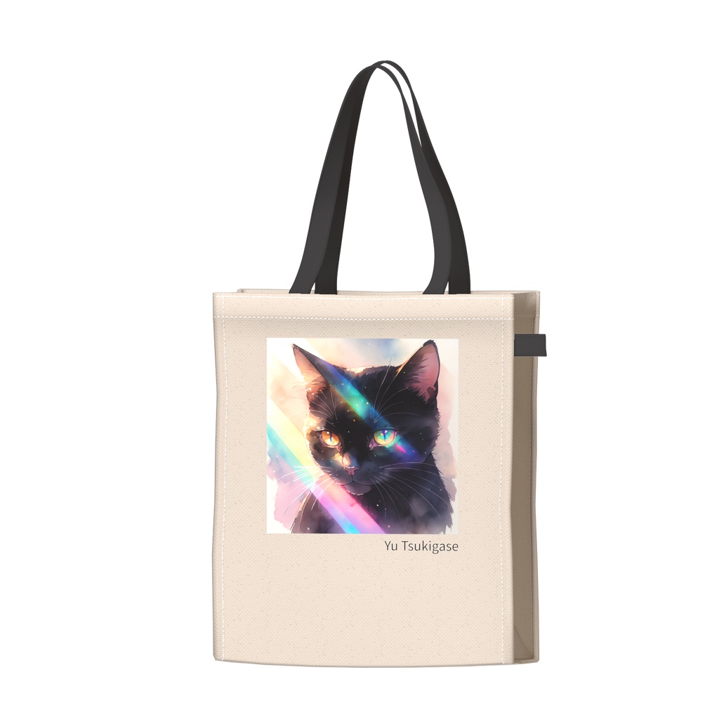 黒猫 ツートンカラーバッグ