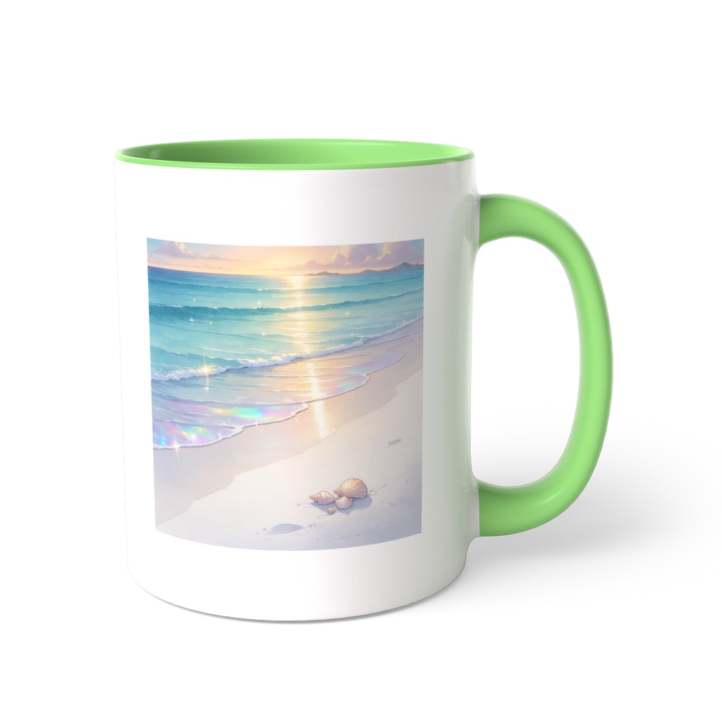朝の海 ツートンカラーマグカップ