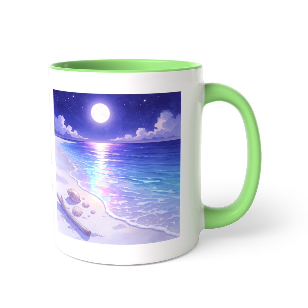 夜の海 ツートンカラーマグカップ