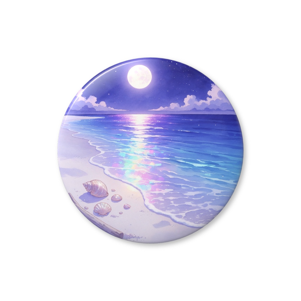 夜の海 缶バッジ