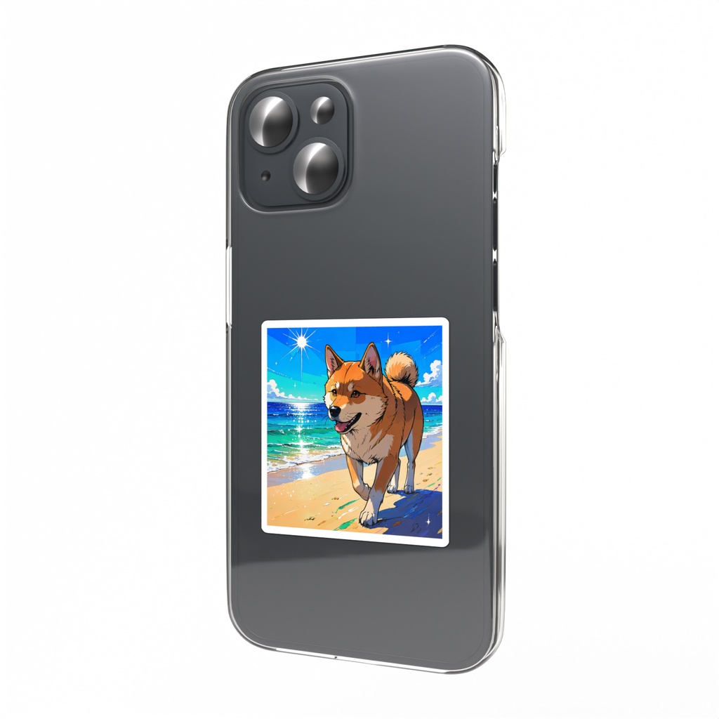 柴犬 スマホステッカー