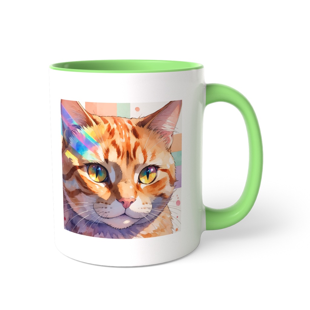 猫 ツートンカラーマグカップ