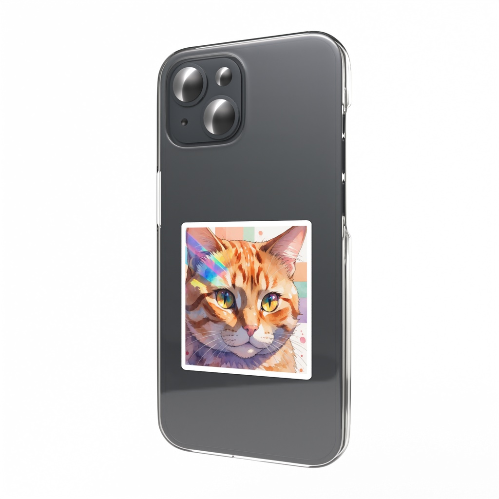 猫 スマホステッカー