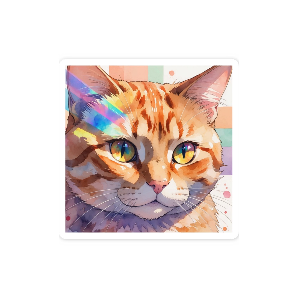 猫 スマホステッカー