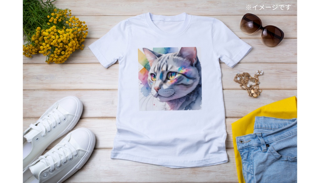 猫 Tシャツ