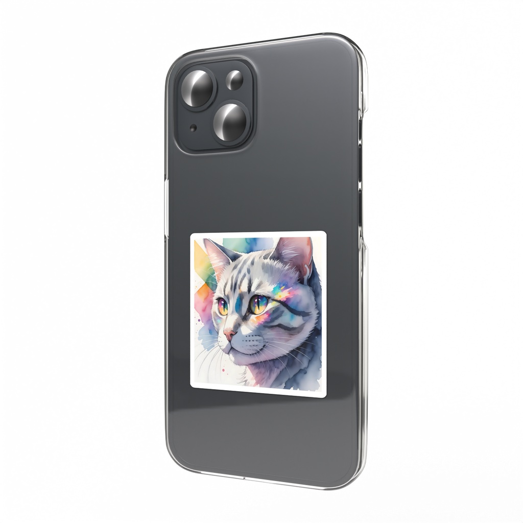 猫 スマホステッカー