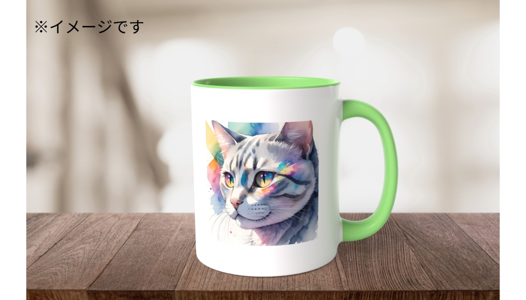 猫 ツートンカラーマグカップ