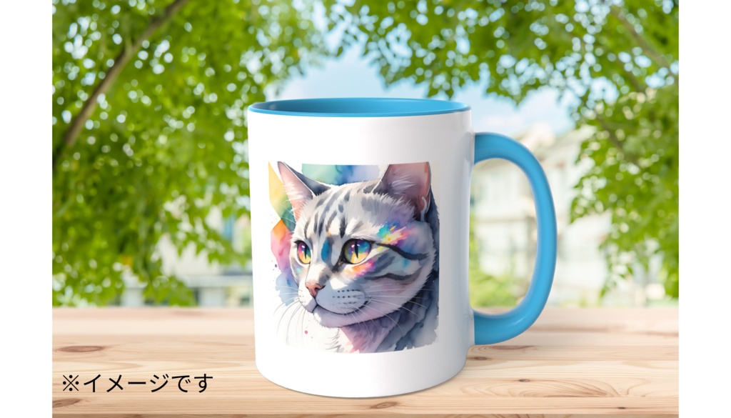 猫 ツートンカラーマグカップ