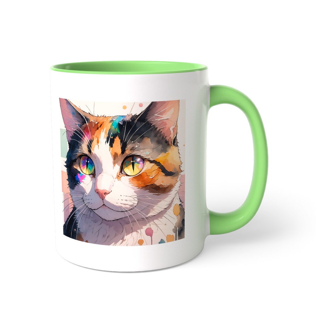 三毛猫 ツートンカラーマグカップ