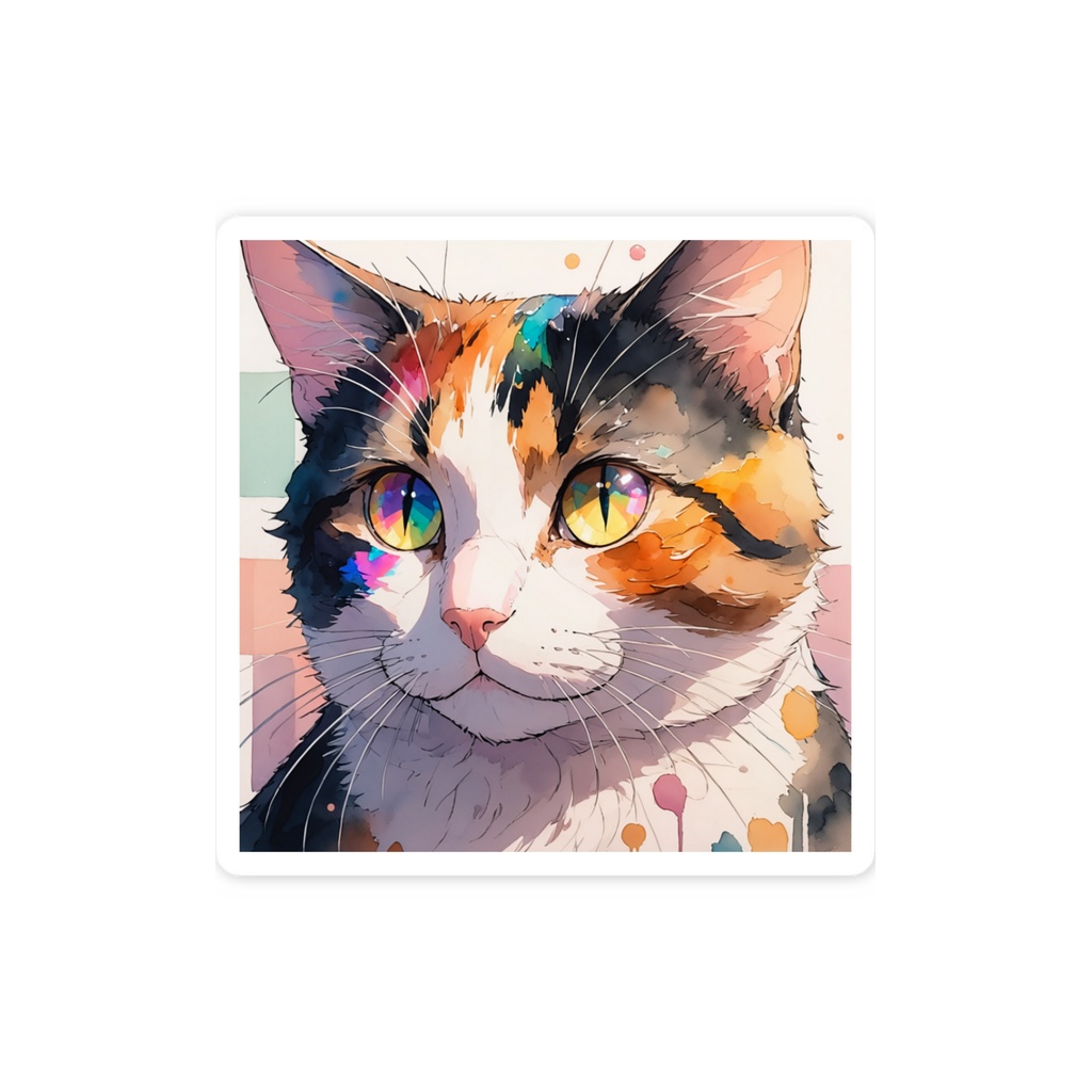 三毛猫 スマホステッカー