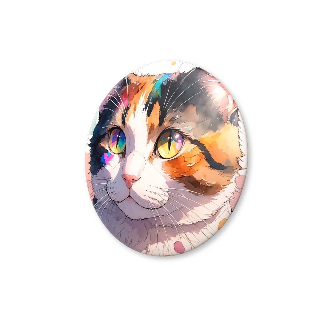 三毛猫 缶バッジ