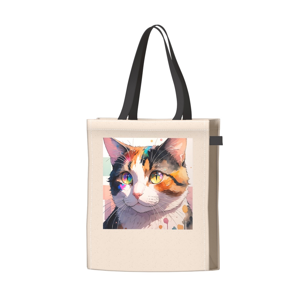 三毛猫 ツートンカラーバッグ