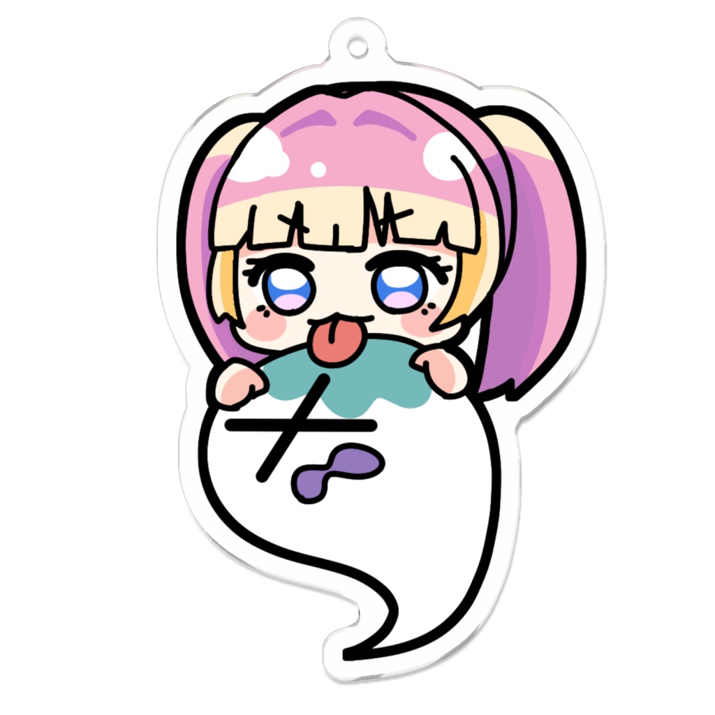 悪霊退散！？オバケべろべろアクリルキーホルダー