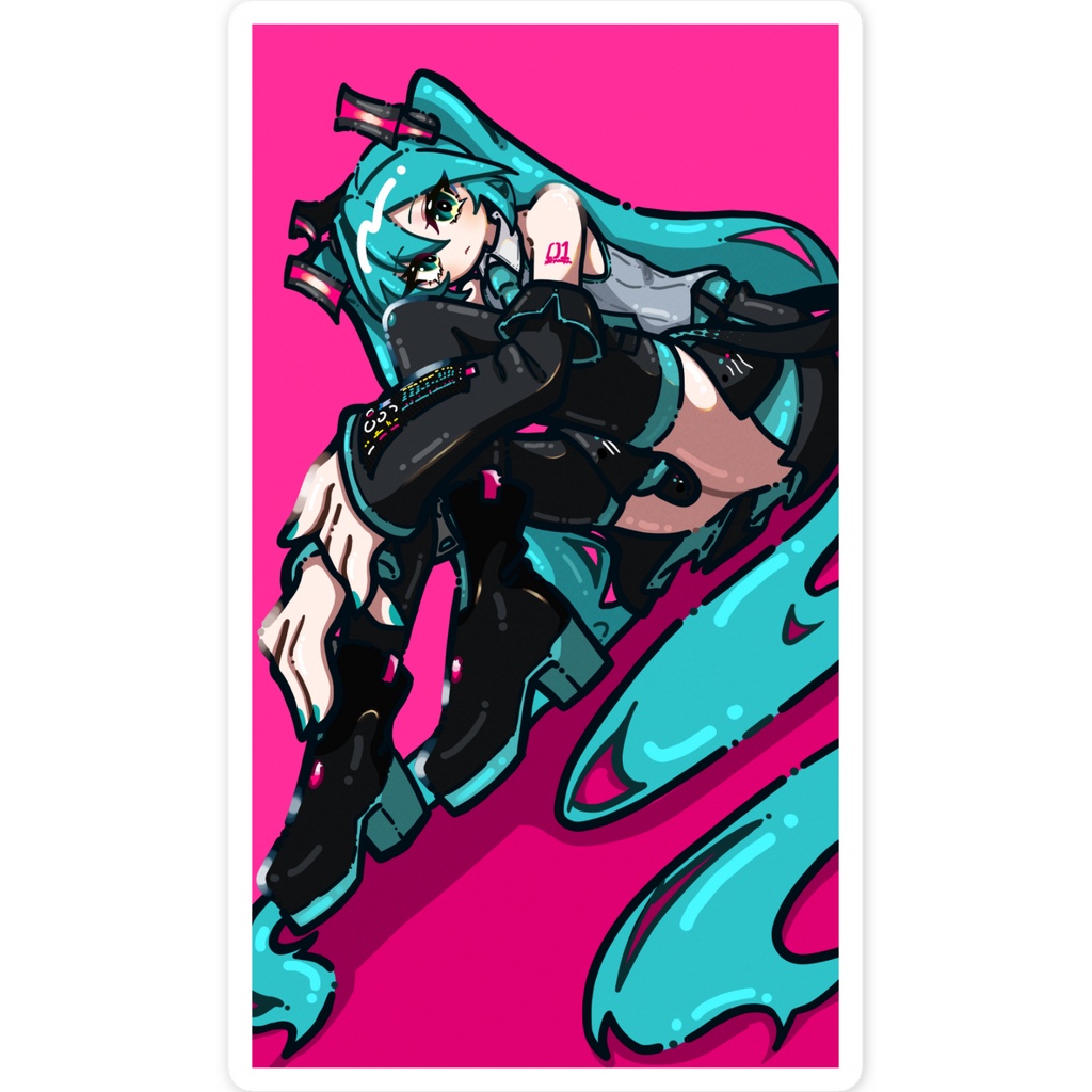 初音ミクV6ステッカー