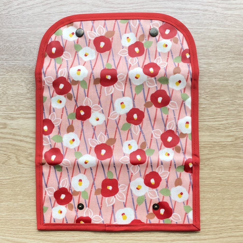 チケットポーチ(紅白椿)