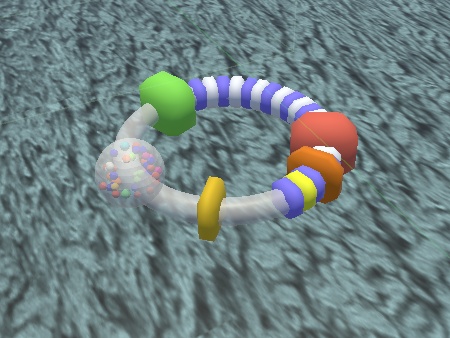 【3Dモデル】ベビーラトル｜カラフルなリング型おもちゃ　Colorful Ring Rattle | Baby Toy 3D Model