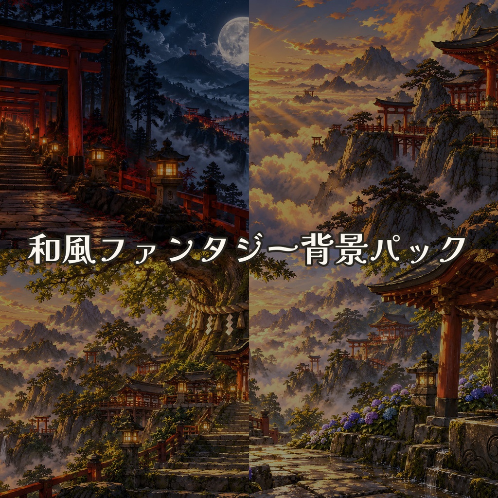 和風ファンタジー背景パック