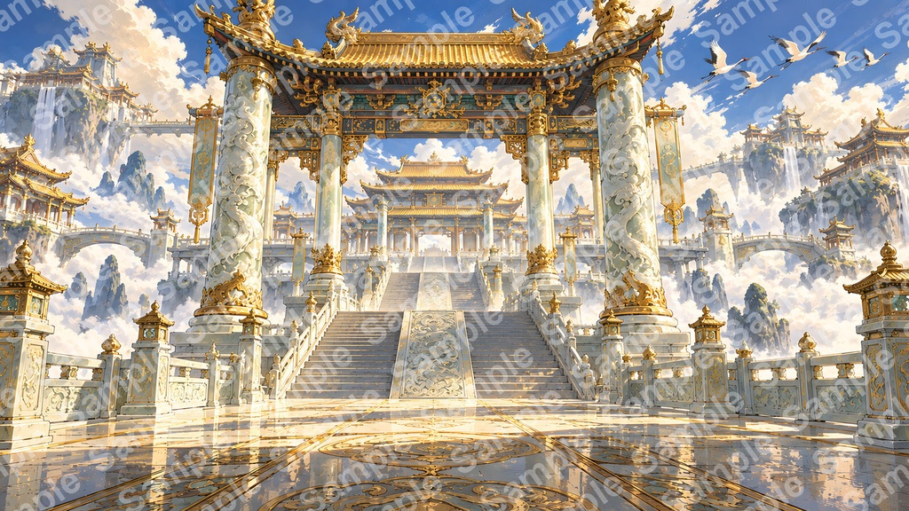 武侠ファンタジー背景パック