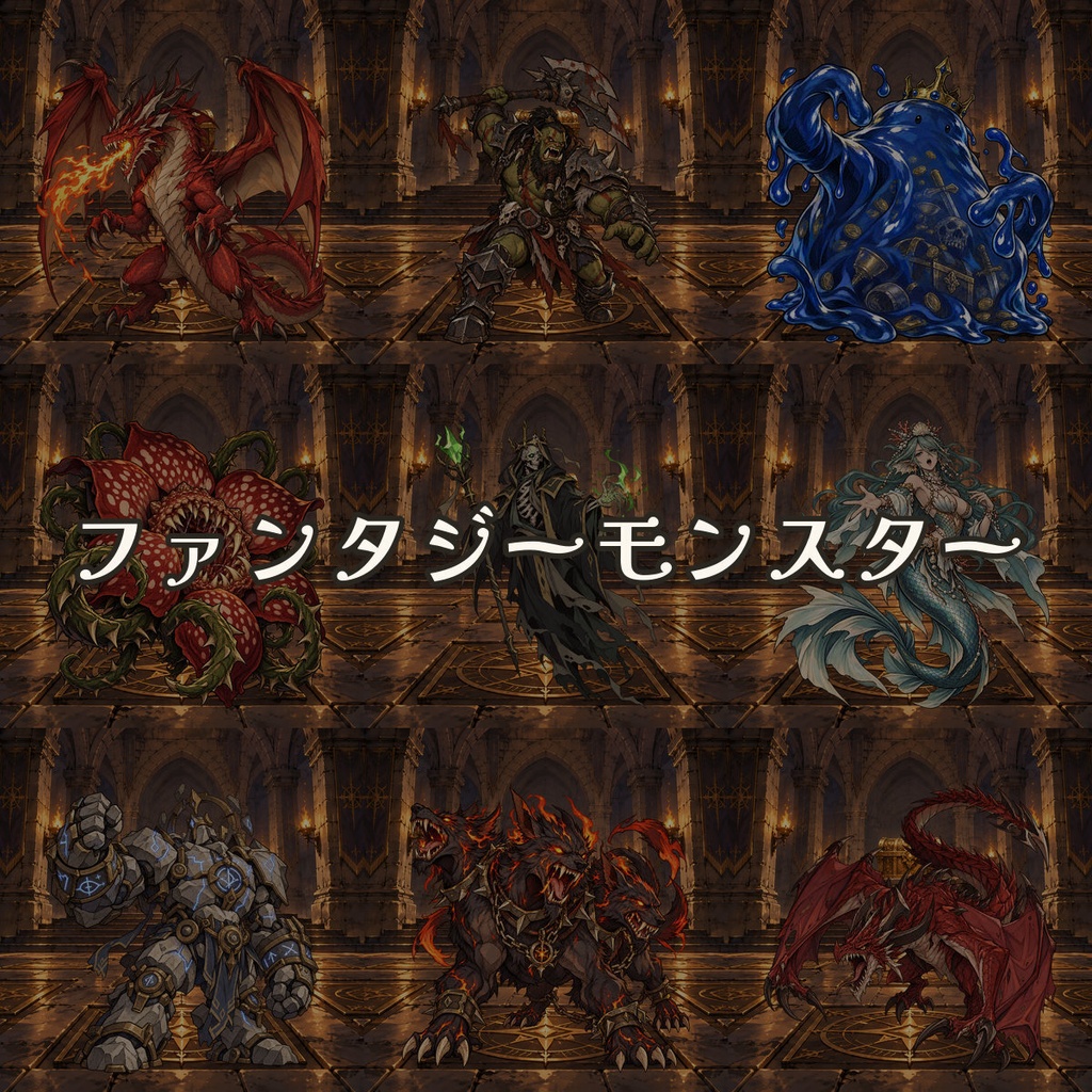 モンスター画像パック01(有料版)