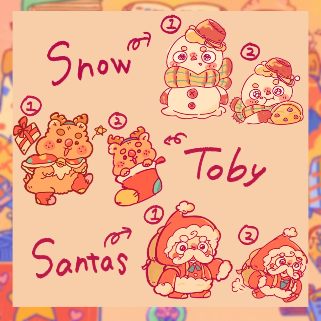 【前半】へんてこキャラステッカー 全10種から