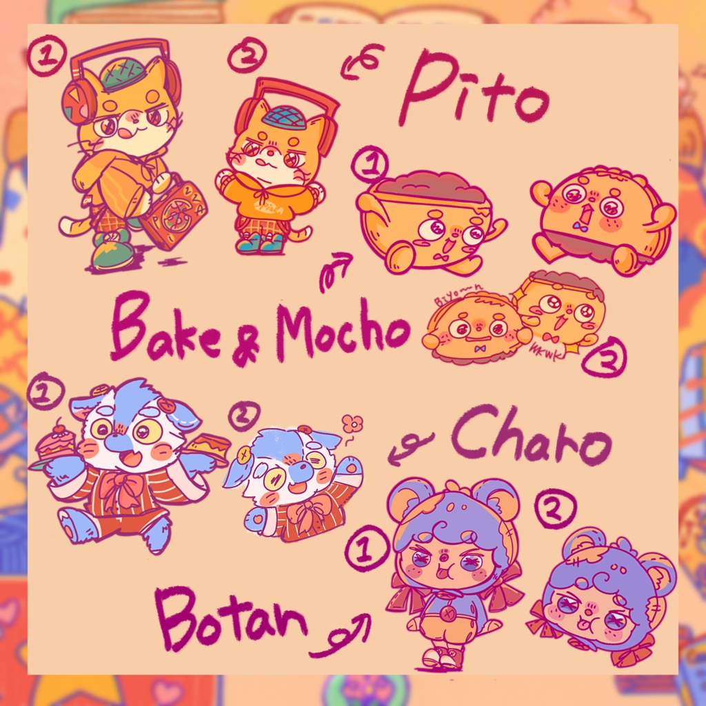 【後半】へんてこキャラステッカー全9種から