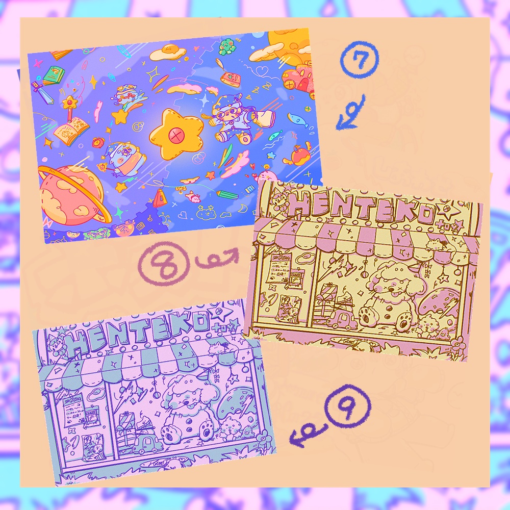 🆕ポストカード全9種