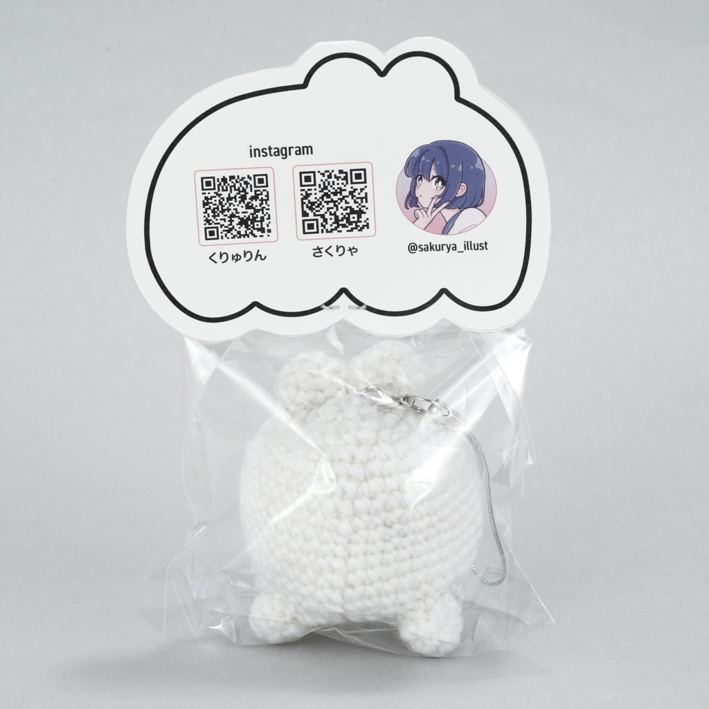 NEW【1点もの】くりゅりん&デビりん ぬいキーホルダー