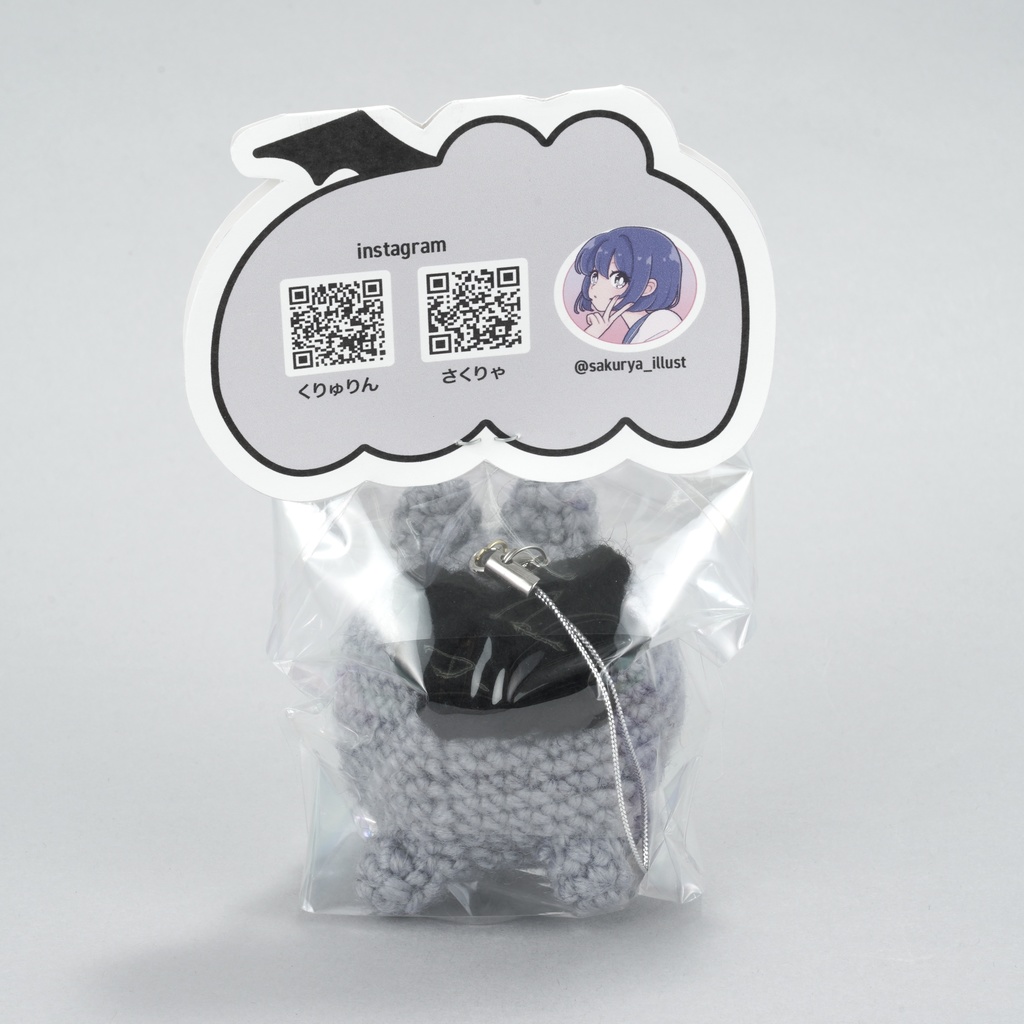 NEW【1点もの】くりゅりん&デビりん ぬいキーホルダー