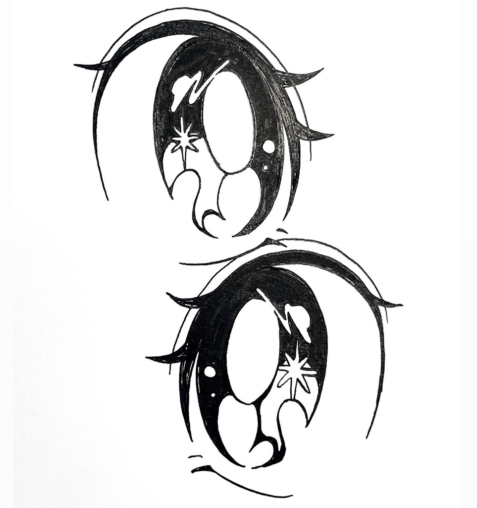 【非売品】原画『眼差し』